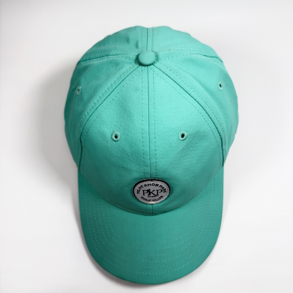 Pilot Knob Park Golf Club Hat Fahrenheit Aqua Blue Performance‎ Strapback Cap - Picture 3 of 9